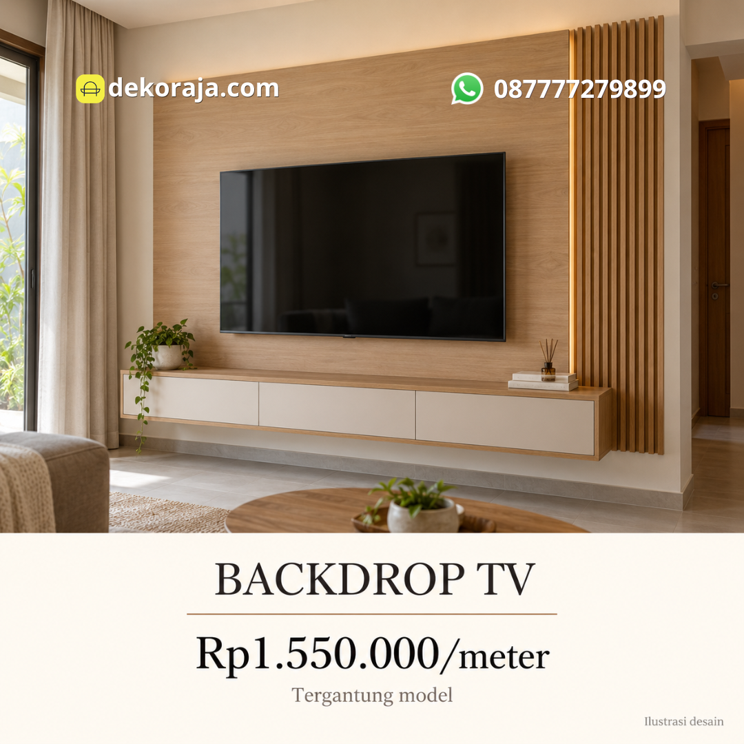 Ilustrasi Backdrop TV